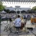 drummer and crowd at concert