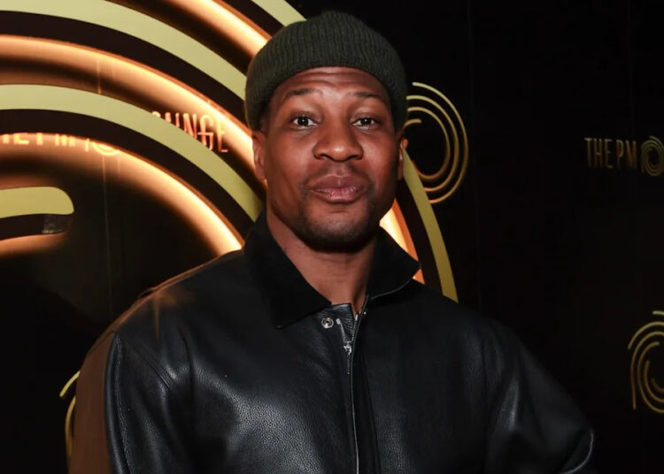 Jonathan Majors attends the grand opening of The PM Lounge, Fresno brings Hollywood glamour to The Central Valley on November 13, 2025 in Fresno, California.