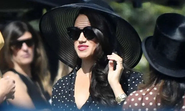Meghan Markle attends a polo match in 2022. By: MEGA
