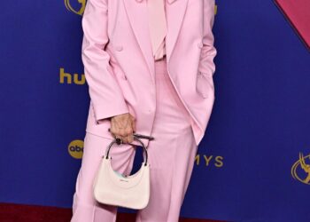Meryl Streep arrives for the 76th Emmy Awards at the Peacock Theatre at L.A. Live in Los Angeles on September 15, 2024