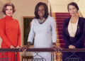 Michelle Pfeiffer, Viola Davis, and Gillian Anderson on 'The First Lady'Credit: Ramona Rosales/SHOWTIME