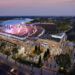 Artist rendering of future fully-constructed Acrisure Amphitheater during event