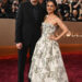 Ashton Kutcher and Mila Kunis at the 83rd Annual Golden Globes held at The Beverly Hilton on January 11, 2026 in Beverly Hills, California.