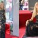 Miley Cyrus Dons a Naked Versace Dress on the Hollywood Walk of Fame