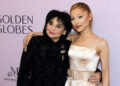 Joan Grande (left) and Ariana Grande attend the Golden Globes first-time nominees celebration on Dec. 17, 2024, where Ariana Grande was recognized for "Wicked."