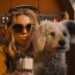 Milly Alcock with ‘Krypto’ in ‘Supergirl’ (AP)