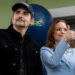 Brad Paisley, left, smiles as Kimberly Williams-Paisley gives a thumbs up following the celebratory ribbon cutting at their newest The Store in Nashville on Jan. 14, 2026.