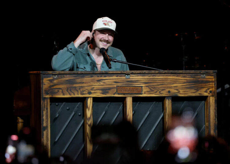 Morgan Wallen Does His Best Angry Billy Joel, Flips Over Piano