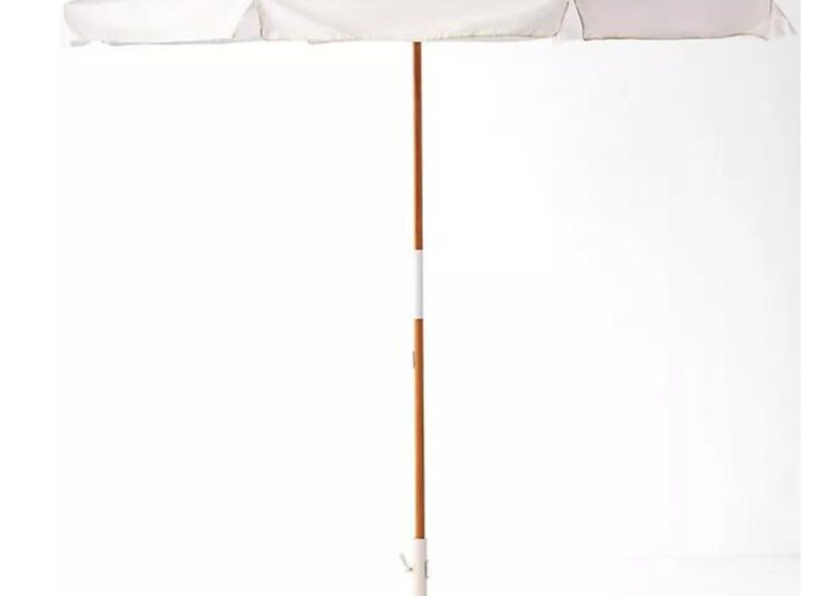 White sun umbrella