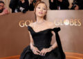 BEVERLY HILLS, CALIFORNIA - JANUARY 11: (FOR EDITORIAL USE ONLY) Ariana Grande attends the 83rd Annual Golden Globe Awards at The Beverly Hilton on January 11, 2026 in Beverly Hills, California. (Photo by Monica Schipper/Getty Images)