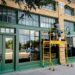 Exterior of Peppermint Lounge under construction on North Franklin Street in Tampa Heights