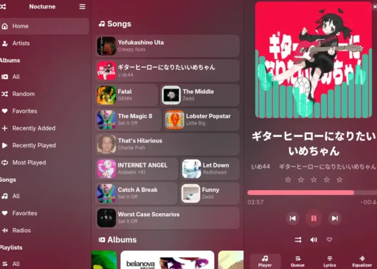 Nocturne Is The Latest Music Player For GNOME To Hit v1.0