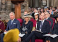 Queen Elizabeth II, King Charles III, Queen Camilla, Prince Harry, Meghan Markle, Prince William, Andrew Mountbatten-Windsor and Kate Middleton attend the Commonwealth Day Observance Service in 2018. By: MEGA