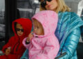 Photos shared by Paris Hilton April 2026 featuring her kids London and Marilyn on vacation in Big Sky, Montana