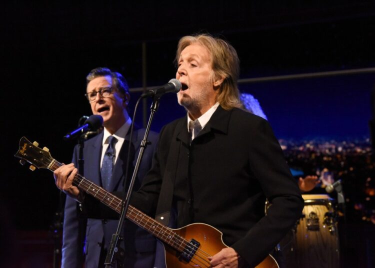 Paul McCartney Turns Lights Out in Ed Sullivan Theater for Colbert Finale