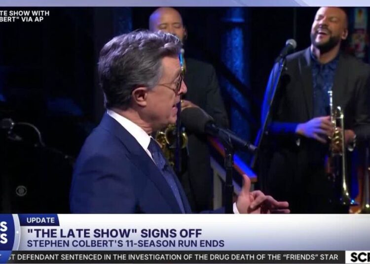 Paul McCartney joins Stephen Colbert for musical send-off in series finale