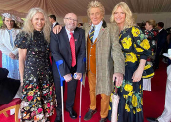 Phil Collins, 75, and Rod Stewart, 81, Pose Together as They Enjoy Buckingham Palace for The King’s Trust 50th Anniversary Party