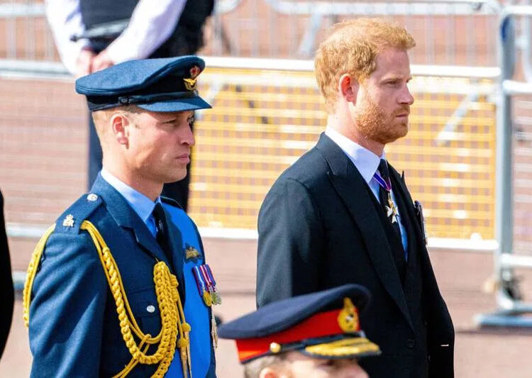 The last time Prince William and Prince Harry shared the same space was at the funeral of Lord Robert Fellowes. By: MEGA