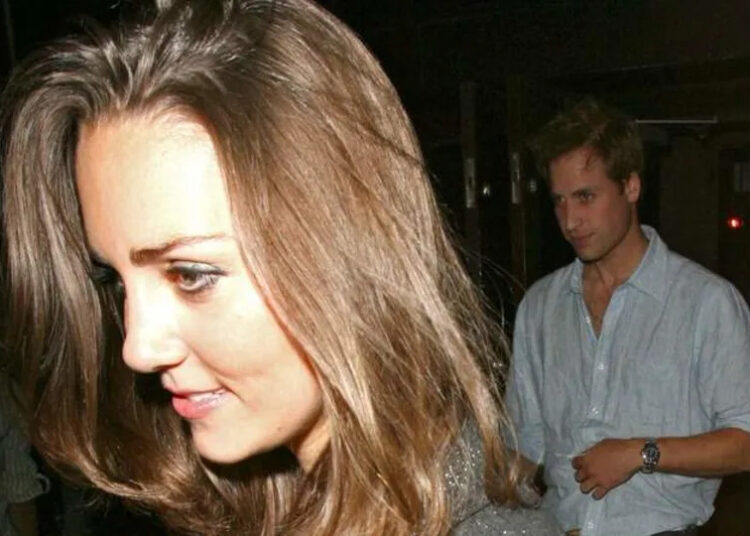 Kate Middleton and Prince William leave Boujis Nightclub in 2007. By: MEGA
