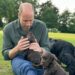 Prince William marked his 43rd birthday on Saturday with a picture of him with cocker spaniel Orla and three of the four puppies she gave birth to last month