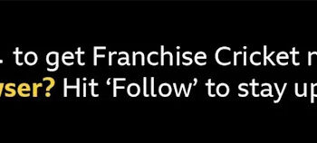 Franchise Cricket banner