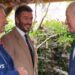 King Charles III and Queen Camilla, watched by Sir David Beckham (right) view the RHS and The King's Foundation Curious Garden