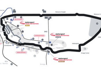 Le Mans 24h map with Motorsport Travel Destinations sites
