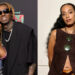 Lil Wayne with his daughter Reginae Carter on the left; Solange Knowles on the right, posing at separate events.