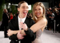Robby Hoffman and Gabby Windey attend the 2026 Vanity Fair Oscar Party Hosted By Mark Guiducci at Los Angeles County Museum of Art on March 15, 2026 in Los Angeles, California.
