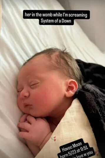 Kate Arizmendi shares a photo of her and Rory Culkin's newborn babyCredit: Kate Arizmendi/Instagram