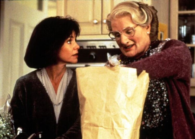 Sally Field and Robin Williams in 'Mrs. Doubtfire'Credit: Everett