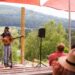 Bran Sanders kicks off Vinestock, a music festival showcasing local singers/songwriters at Salmon Arm&rsquo;s Marionette Winery in July 2024.