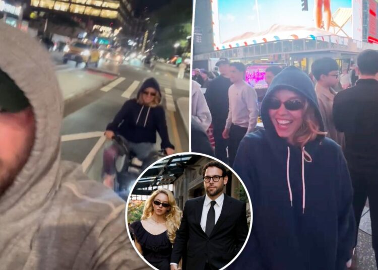 Scooter Braun takes Sydney Sweeney to Times Square in undercover date night
