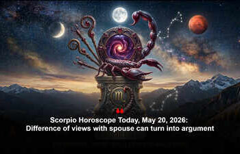 Scorpio Horoscope Today, May 20, 2026: Difference of views with spouse can turn into argument