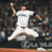 SEATTLE, WA - MARCH 26: Logan Gilbert #36 of the Seattle Mariners pitches during the game between the Cleveland Guardians and the Seattle Mariners at T-Mobile Park on Thursday, March 26, 2026 in Seattle, Washington. (Photo by Rod Mar/MLB Photos via Getty Images)