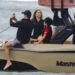 

Shakira enjoys an afternoon oif wakeboarding with her sons and some of their friends.