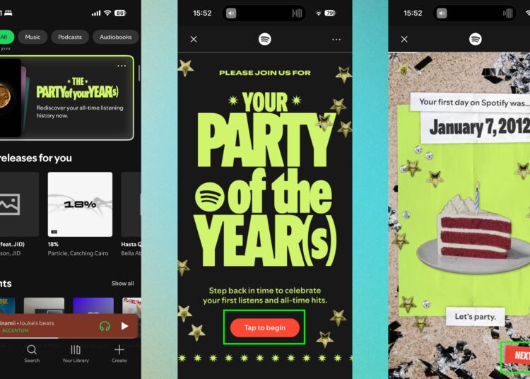 How to find Spotify Party of The Year(s)