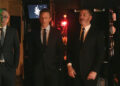 Strike Force Five members John Oliver, Seth Meyers, Jimmy Kimmel, and Jimmy Fallon on 'The Late Show'Credit: CBS
