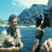 David Attenborough during filming for the 1979 Life on Earth series.