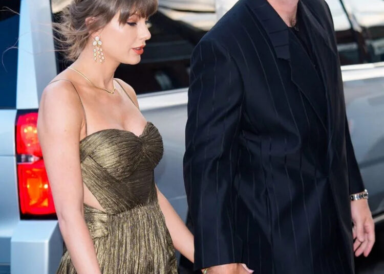 Taylor Swift and Travis Kelce were seen heading to a private event in Brooklyn, N.Y.C., on May 16Credit: BACKGRID