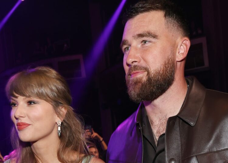 Taylor Swift Wears Black Lace Slip Look on London Date With Travis Kelce
