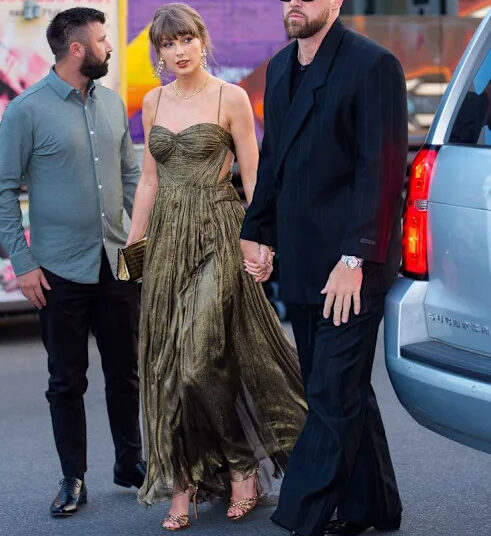 Taylor Swift and Travis Kelce head to Honey's cocktail bar in Brooklyn on May 16, 2026.Credit: BACKGRID