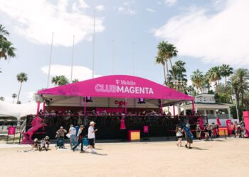 Stagecoach T-Mobile Club Magenta Tent in Indio, California - Country Living