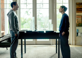 Matthew Rhys as Nile and Claire Danes as Aggie in 'The Beast in Me'Credit: Chris Saunders/Netflix