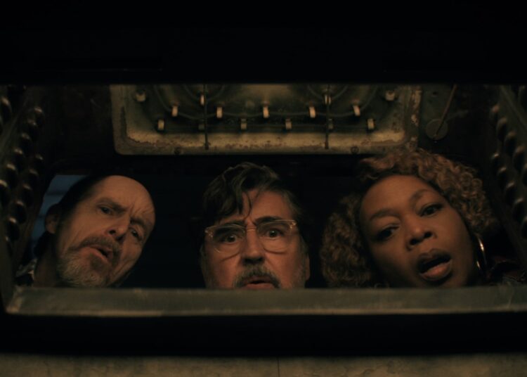 Denis O'Hare, Alfred Molina, and Alfre Woodard in "The Boroughs."
