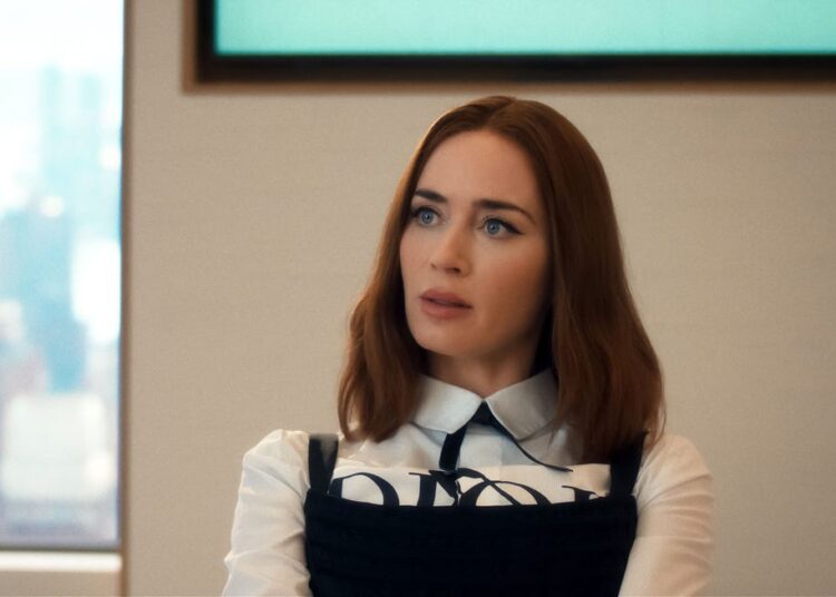 center emily blunt as emily charlton in 20th century studios' the devil wears prada 2 photo courtesy of 20th century studios © 2026 20th century studios all rights reserved