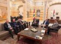 Yasser Abbas with Lebanese Prime Minister, Nawaf Salam