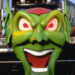 Scene from "Maximum Overdrive" showing front end of the alien semi-truck