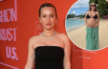Tobey Maguire's Ex Jennifer Meyer Cradles Baby Bump in Bikini Photos