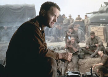 Tom Hanks in 'Saving Private Ryan'Credit: David James/Dreamworks/Amblin/Universal/Kobal/Shutterstock